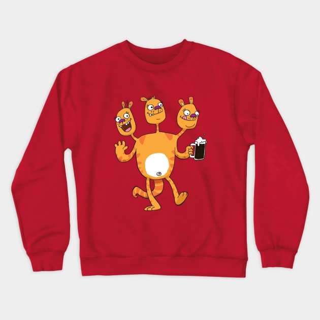 Porter Beer Monster Crewneck Sweatshirt by striffle